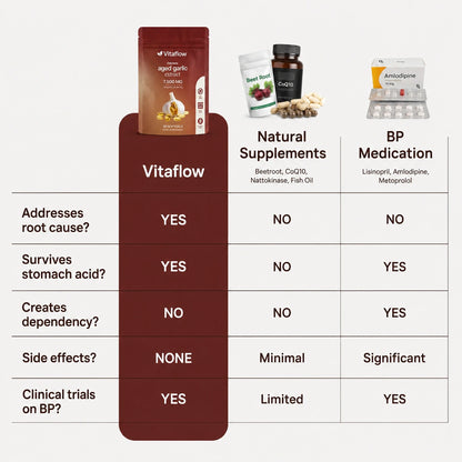 VitaFlow 24-Month Aged Garlic Extract — Supports Blood Flow & Performance