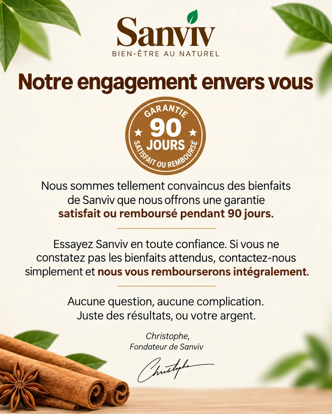 Sanviv – Cannelle de Ceylan, équivalent à 7 200 mg avec huile MCT
