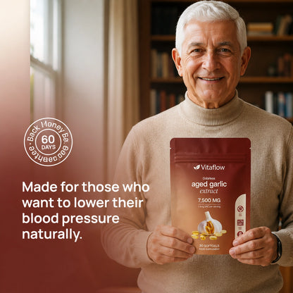 VitaFlow 24-Month Aged Garlic Extract — Supports Blood Flow & Performance