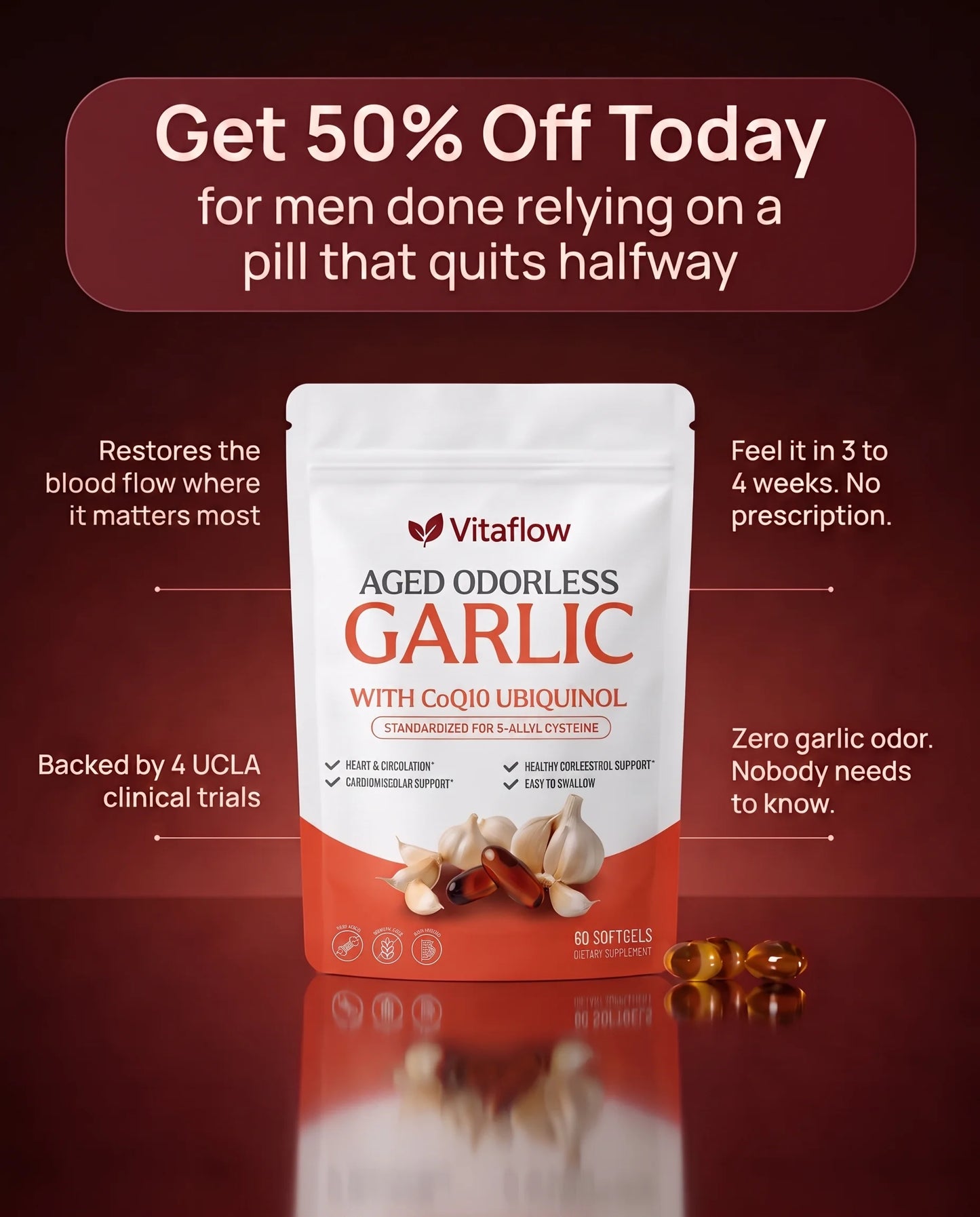 VitaFlow 24-Month Aged Garlic Extract